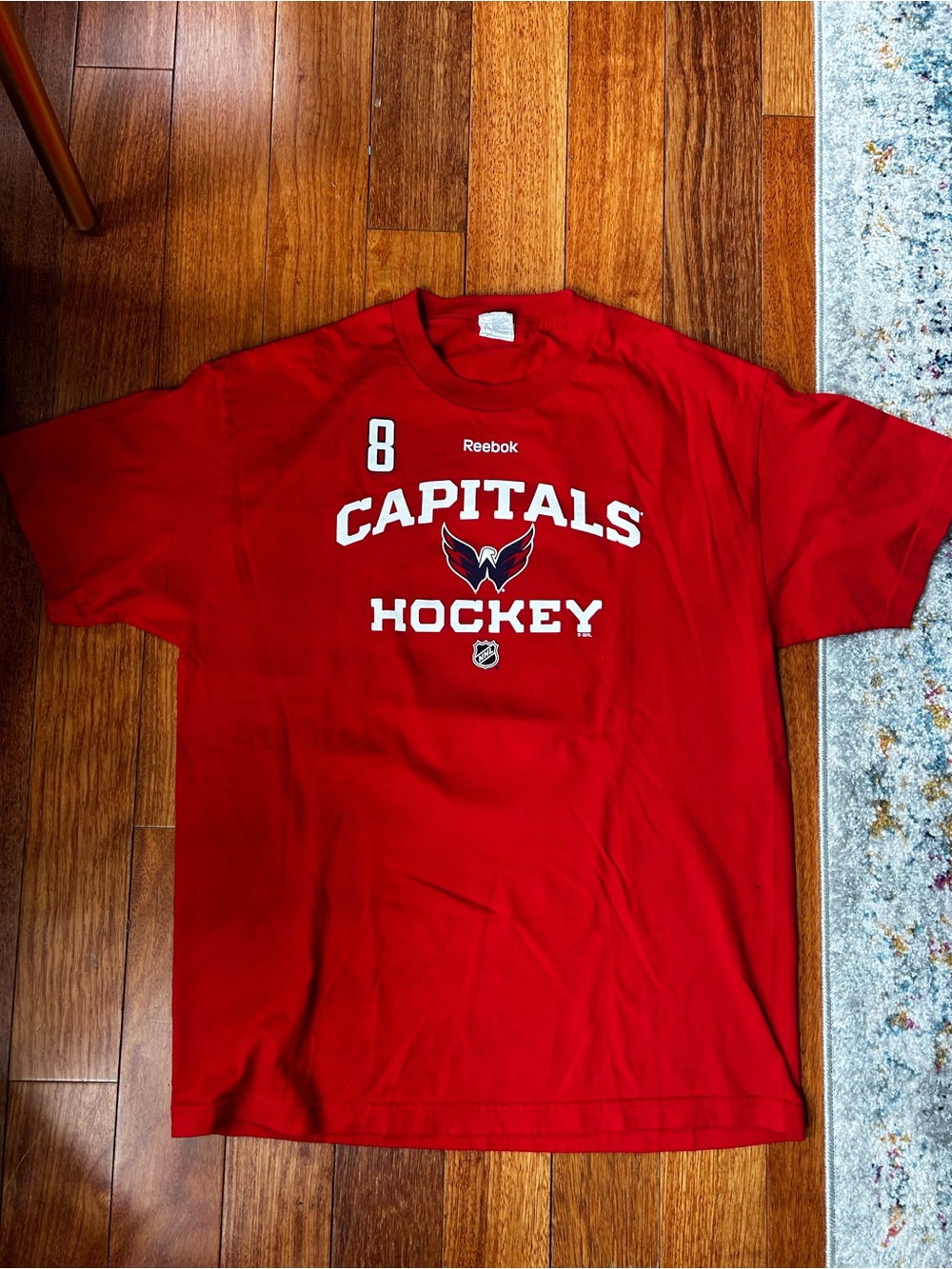 Reebok Red Capitals Hockey Graphic Tee